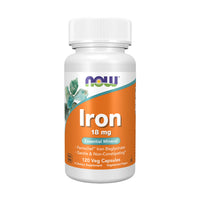 Thumbnail for NOW Foods Supplements, Iron 18 mg, Non-Constipating*, Essential Mineral, 120 Veg Capsules