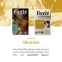 Thumbnail for Fazit Makeup Patches - Gold Speckles - Glow Up Make-Up Patches - Cute Glitter Makeup Accessories for Women - Cosmetic Glitter for Face