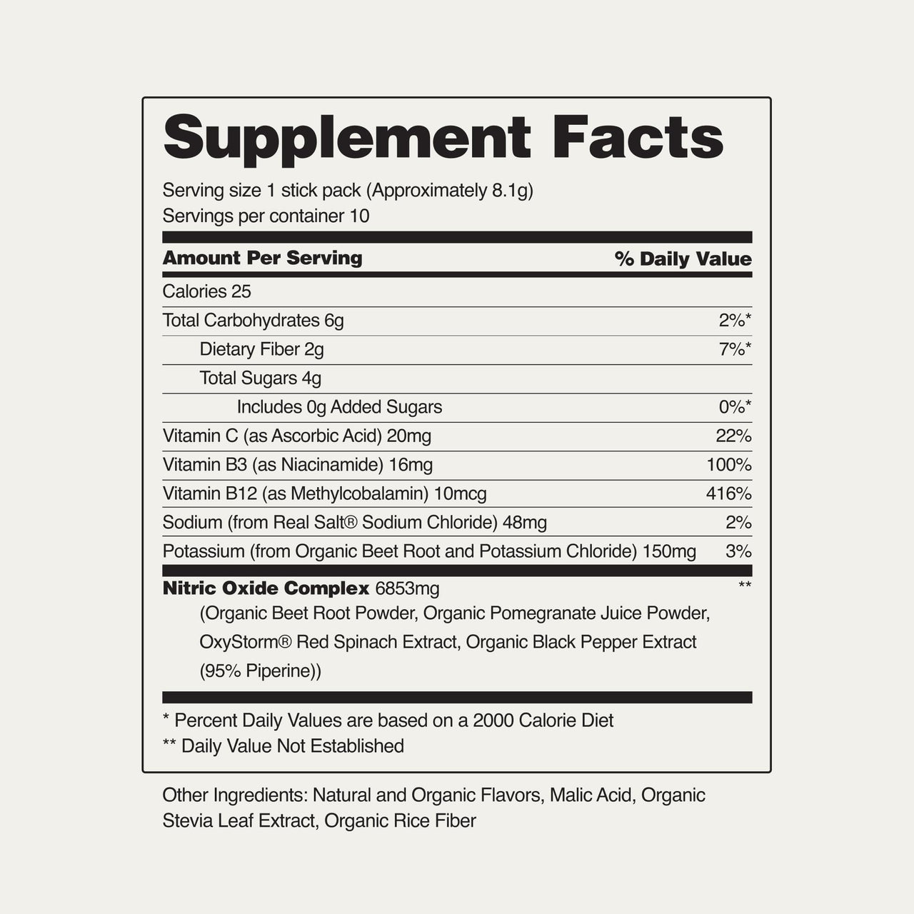 Snap Supplements Organic Beet Root Powder Nitric Oxide Supplement for Men & Women with Red Spinach, Supports Healthy Energy & Blood Pressure Already in Normal Range, 10 Stick Packs, Mixed Berry