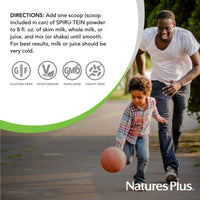 Thumbnail for NaturesPlus SPIRU-TEIN Simply Natural, Original Vanilla - 1.63 lb - Unsweetened Plant-Based Protein Shake - 32 Servings