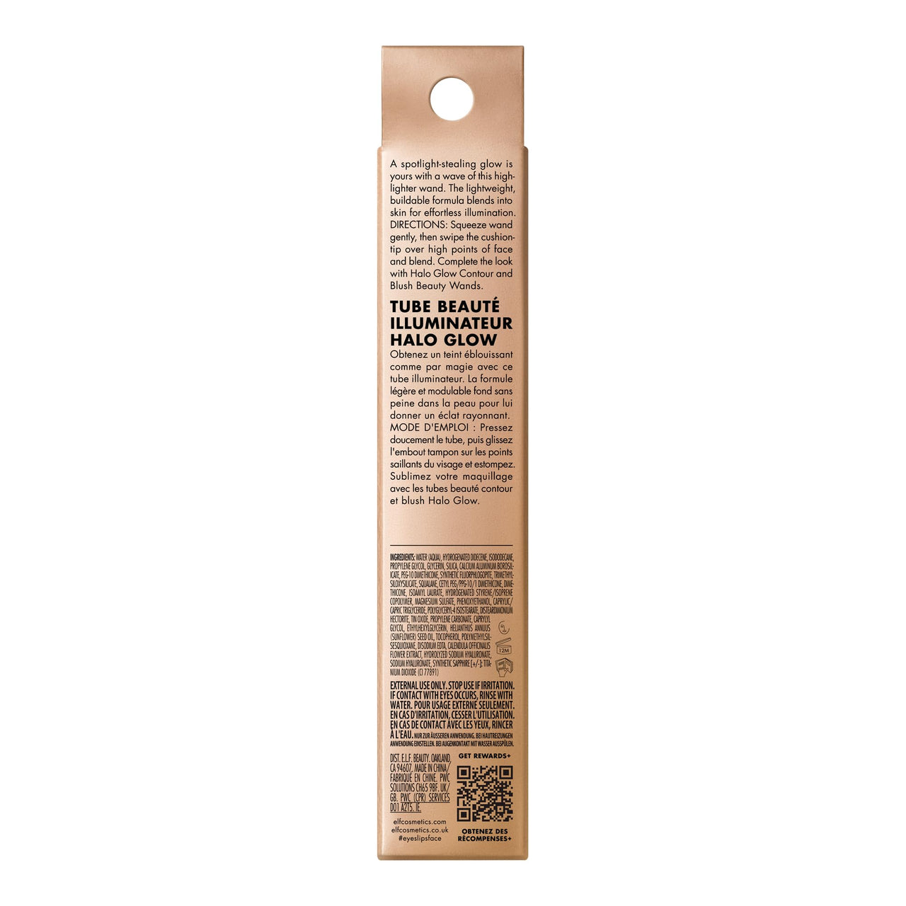 e.l.f. Halo Glow Highlight Beauty Wand, Liquid Highlighter Wand For Luminous, Glowing Skin, Buildable Formula, Vegan & Cruelty-free, IRL Angel