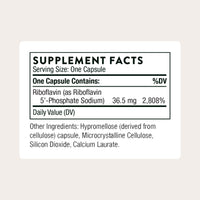 Thumbnail for THORNE - Riboflavin 5'-Phosphate - Bioactive, Tissue Ready Form of Vitamin B2 for Methylation Support* - Vitamin B2 Supplement - Third-Party Certified - Gluten, Dairy & Soy-Free - 60 Capsules