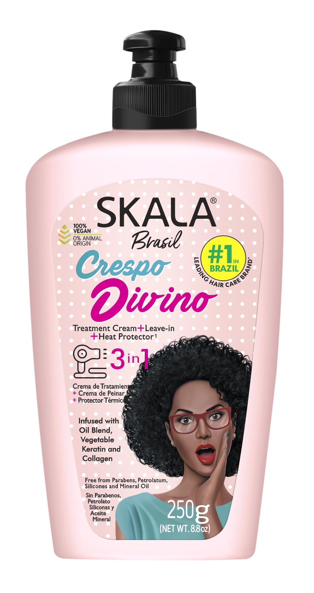 SKALA Brasil Crespo Divino 3 in 1 Leave In Cream 250g