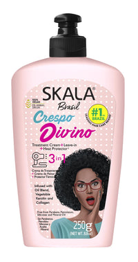 Thumbnail for SKALA Brasil Crespo Divino 3 in 1 Leave In Cream 250g