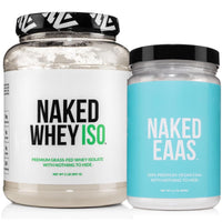 Thumbnail for NAKED Whey Isolate Protein Powder (28 Servings) EAAs Amino Acids Powder 500g (50 Servings) – Grass-Fed; Zero Carb; Unflavored; Non-GMO; Gluten Free; Vegan
