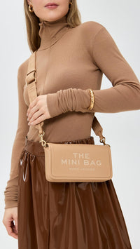 Thumbnail for Marc Jacobs Womens The Leather Mini Bag Camel Onesize