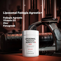Thumbnail for Codeage Liposomal Fadogia Agrestis 600mg Supplement - Fadogia Agrestis 30:1 Extract, Vitamin D3, Zinc, Fenugreek, BioPerine Black Pepper - 2-Month Supply - Liposomal Delivery - Non-GMO, 60 Capsules