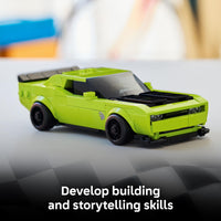 Thumbnail for LEGO Speed Champions Dodge Challenger SRT Hellcat Sports Car Toy - Building Set for Learning, Play and Display - Kids Toy for Boys and Girls, Ages 9+ - Birthday Gift Idea for Race Car Fans - 77237