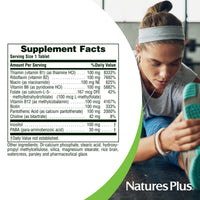 Thumbnail for NaturesPlus Mega B-100 Complex - 90 Sustained Release Vegetarian Tablets - Energy & Brain Booster - Gluten Free - 90 Servings