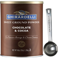 Thumbnail for Ghirardelli Chocolate Company Sweet Ground Chocolate & Cocoa Gourmet Powder 3 lbs with Ghirardelli Stamped Barista Spoon