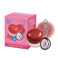 Thumbnail for fwee Blurry Pudding Pot + Keychain SET | Airbrushed Blush & Lip, Buildable Pigment, Long-lasting, Lightweight, Easy to Blend, Natural Soft Matte Finish Makeup – Faded (Dusty Rose) | 0.17 oz