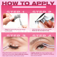 Thumbnail for False Eyelashes 14mm Faux 3D Mink Lashes Natural Look Cat Eye Wispy Lashes Pack by Kiromiro, 14 Pairs