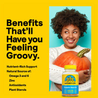 Thumbnail for Nature's Life Pumpkin Seed Oil Supplement - Source of Omega 3 6 Essential Fatty Acids and Antioxidants - Cold Pressed from Organic Pumpkin Seeds - Vegan, 60-Day Guarantee, 90 Servings, 90 Softgels