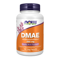 Thumbnail for NOW Supplements, DMAE (Dimethylaminoethanol) 250 mg, Healthy Brain Function*, 100 Veg Capsules