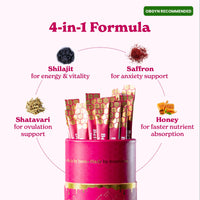 Thumbnail for BetterAlt SHE-Lajit Strawberry Honeysticks|Shilajit for Women with Shatavari & Saffron for hormonal Balance & Energy Boost|Tasty Shilajit Honeysticks with Goodness of Pure Himalayan Shilajit|30 Sticks