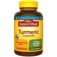 Thumbnail for Nature Made Turmeric Curcumin 500 mg, Turmeric Curcumin Supplement for Antioxidant Support, Herbal Supplements, 120 Capsules, 120 Day Supply