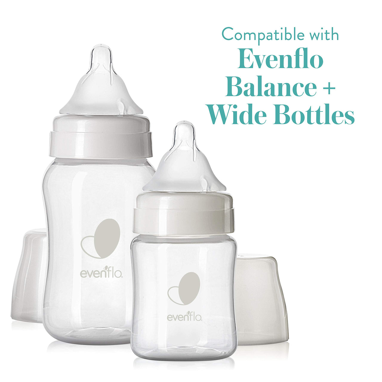 Evenflo Feeding Balance + Wide Neck BPA-Free Silicone Medium Flow Baby Bottle Nipple - 3 Months+, 6ct