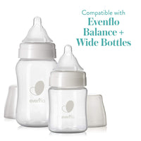 Thumbnail for Evenflo Feeding Balance + Wide Neck BPA-Free Silicone Medium Flow Baby Bottle Nipple - 3 Months+, 6ct