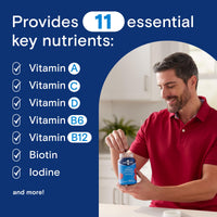 Thumbnail for One A Day Men’s Daily Essentials Multivitamin Gummies, Multivitamin for Men, Bone Health, Zinc, Raspberry Natural Flavor, 120 Gummies