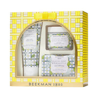 Thumbnail for Beekman 1802 At Home Spa Day Glacial Mint & Eucalyptus Gift Set - Set of 3 - Cleanses, Moisturizes & Hydrates - With Lactic Acid & Shea Butter - Good for Sensitive Skin - Cruelty Free