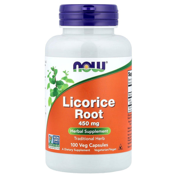 Image 1 of Now Foods, Licorice Root 450mg 100 CAPS