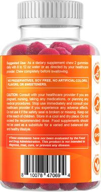 Thumbnail for Vitamatic Magnesium Gummies 600mg per Serving – 60 Vegan Count for Relaxation, Muscle, Bone, and Energy Support