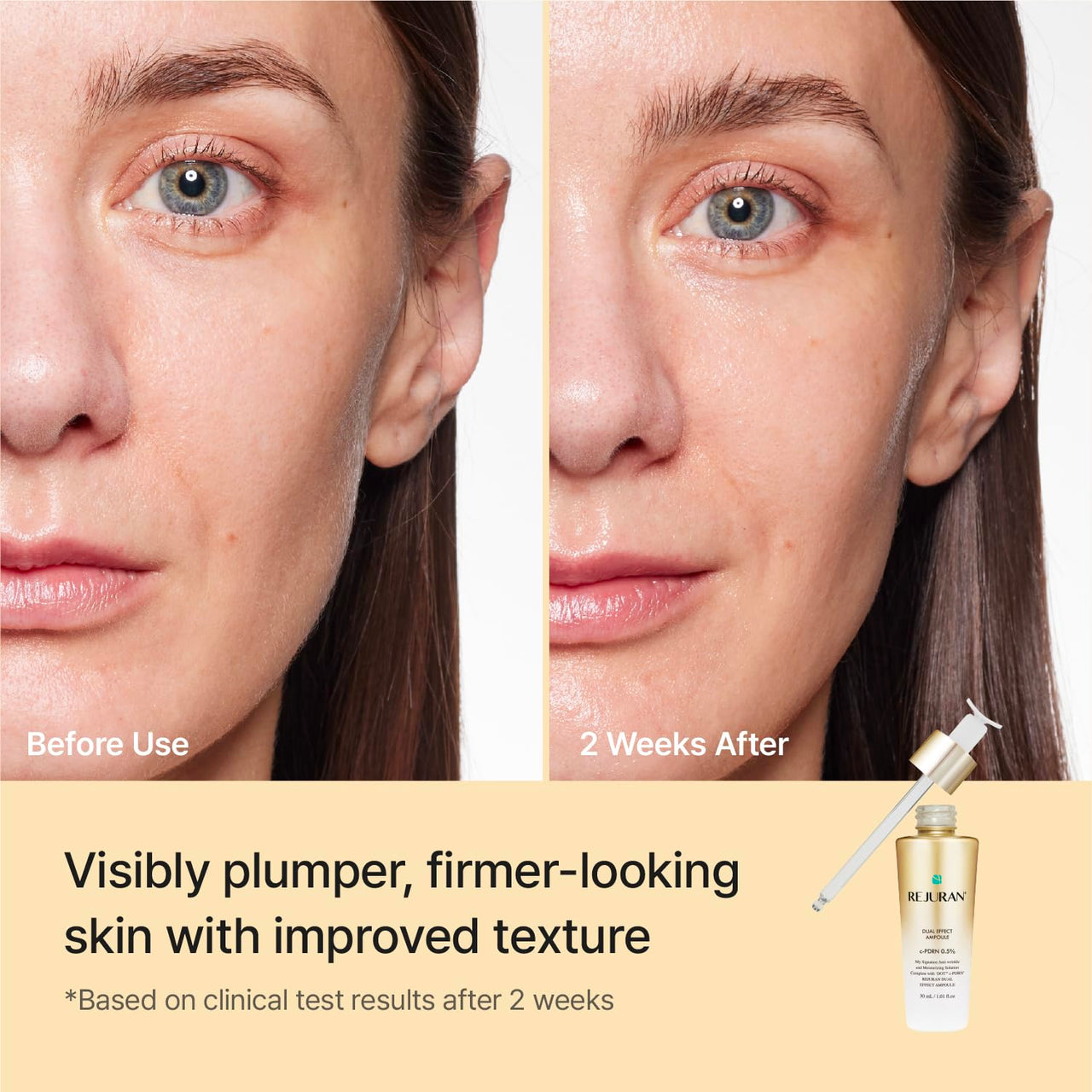 REJURAN® Dual Effect Ampoule, DOT DUAL c-PDRN® - Salmon DNA Face Serum for Deep Rejuvenation, Wrinkle Care, Firming, Skin Elasticity with Visible Anti-Aging Results. Korean Skincare (1.01 fl oz)