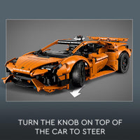 Thumbnail for LEGO Technic Lamborghini Huracán Tecnica Orange Toy Cars - Building Toys for Kids, Boys & Girls, Ages 9+ - Lamborghini Toy Car W/ V10 Engine & Steering - Gift Ideas for Birthdays - 42196