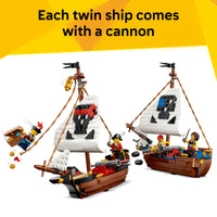 Thumbnail for LEGO Creator 3 in 1 Iconic Pirate Ship Toy - Building Set for Boys & Girls, Ages 9+ - Includes 5 Minifigures - Gift for Kids' Birthdays - 31387