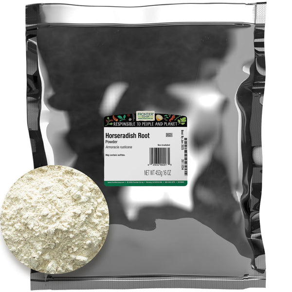 Frontier Co-op Horseradish Root Powder, Kosher | 1 lb. Bulk Bag | Armoracia rusticana