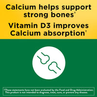 Thumbnail for Nature Made Calcium 600 mg with Vitamin D3, Dietary Supplement for Bone Support, Calcium Supplement for Bone Health, 60 Tablets