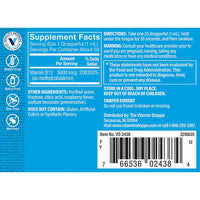 Thumbnail for The Vitamin Shoppe Liquid B12 Methylcobalamin 1000 MCG - Energy Production | Raspberry Flavor Drops | 2 oz | Fast Absorption