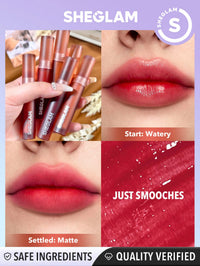 Thumbnail for SHEGLAM Soft Haze Lip Blur Waterproof Liquid Lipstick Matte Transfer-Proof Lip Tint Lasting Super Stay Lip Stain-Just Smooches