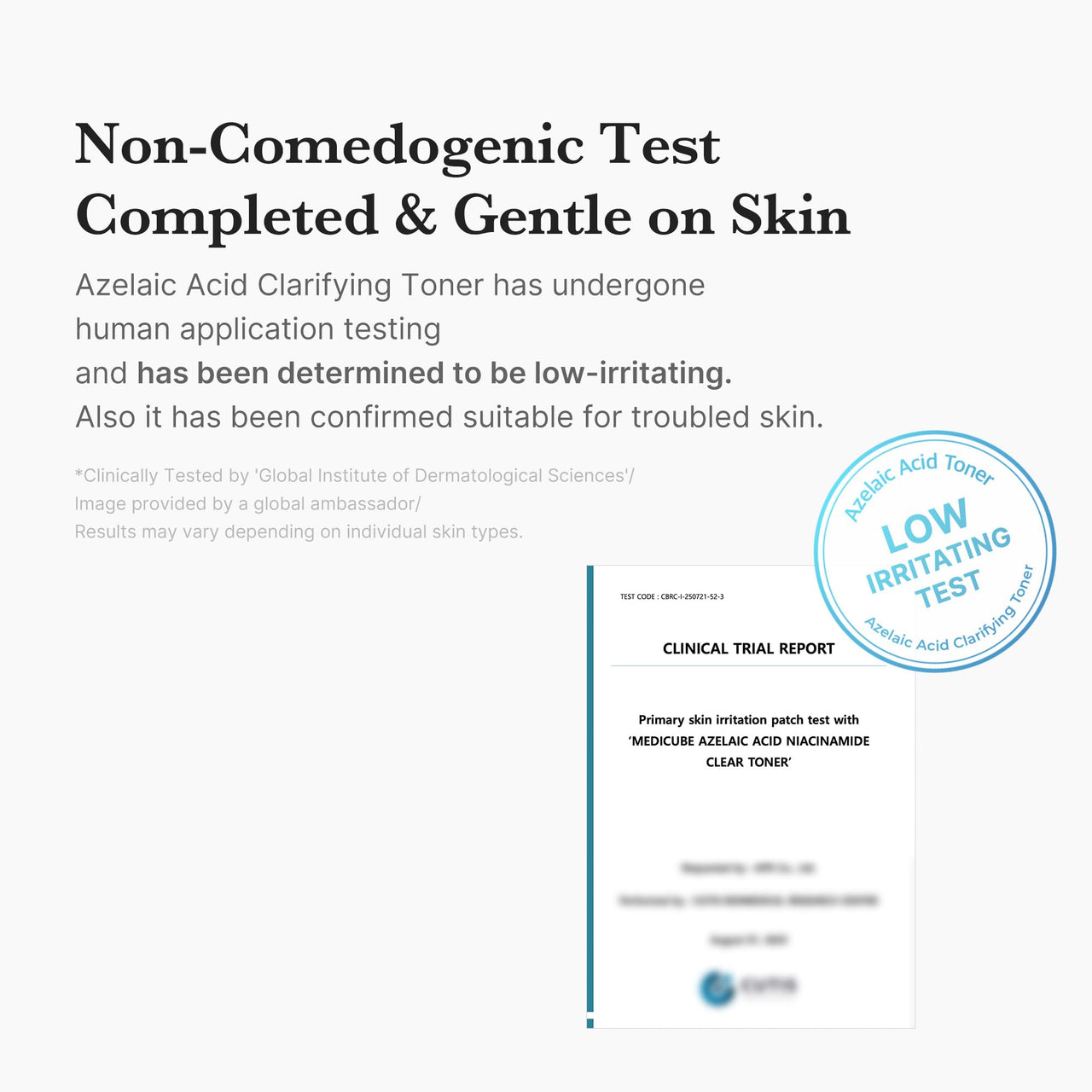 medicube Azelaic Acid Niacinamide Clarifying Toner | Troubled Skin Care, Ideal for Purifying & Calming | 4% Azelaic Acid & 2% Niacinamide| Soothing Daily Toner | Korean Skin Care | 8.45 fl.oz