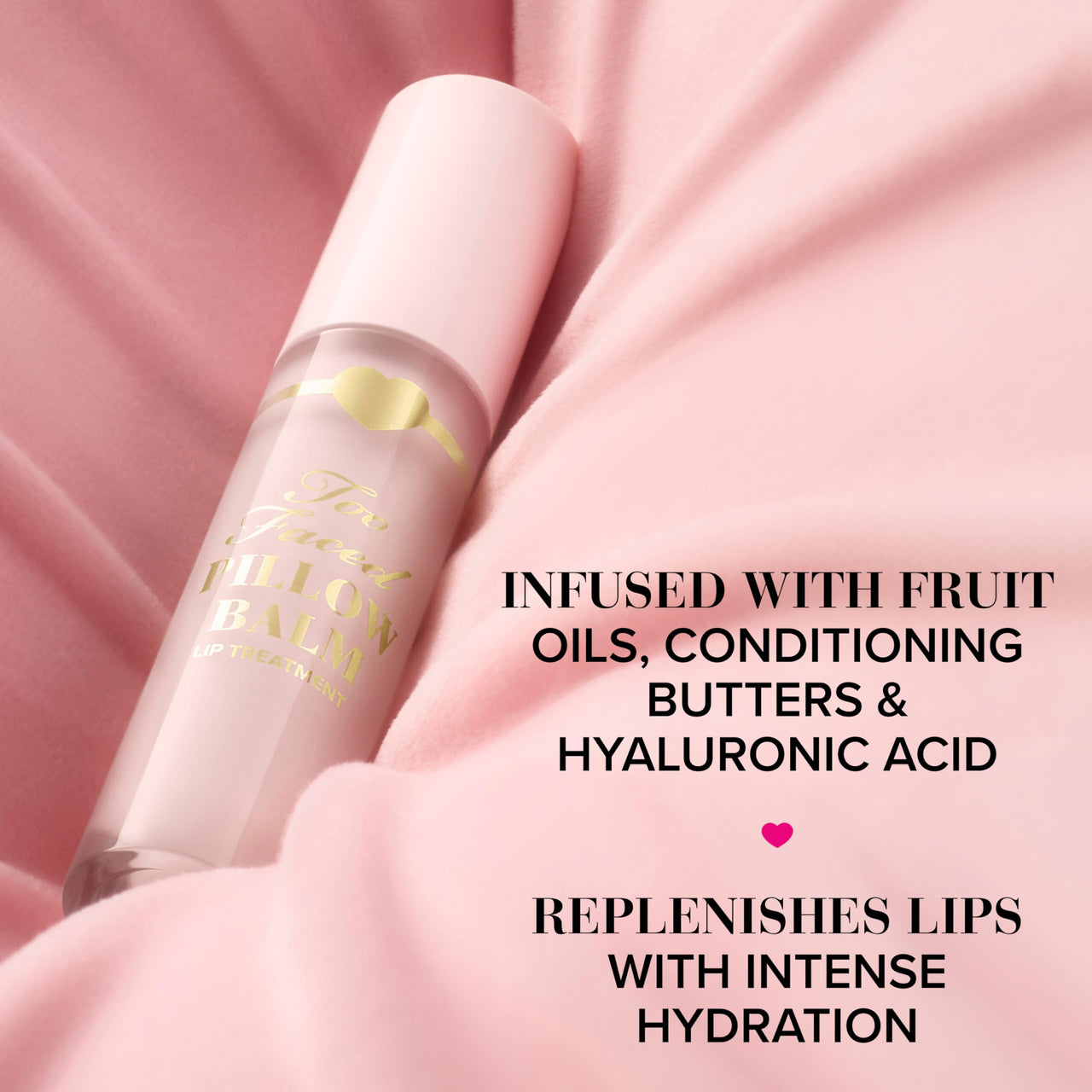 Too Faced Pillow Balm Ultra-Hydrating Lip Treatment | Hyaluronic Acid + Moisturizing, 0.2 Fl Oz, Cocoa Kiss