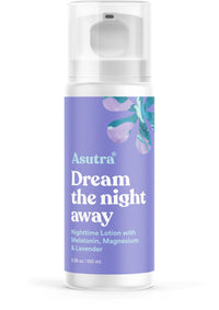 Thumbnail for ASUTRA Melatonin Lotion with Magnesium, 100 mL - with Sweet Almond Oil, Shea Butter and Lavender Essential Oil Aromatherapy