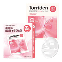 Thumbnail for Torriden CELLMAZING Collagen Firming Gel Sheet Mask for Face Only (4 Pack) | Smoother, Firmer-Looking Skin with 5D Collagen Complex | Korean Facial Mask