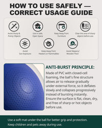 Thumbnail for Trideer Yoga Ball for Exercise, Pregnancy & Birthing, 5 Sizes Exercise Ball for Physical Therapy, Stability, Fitness, Quick Pump Included