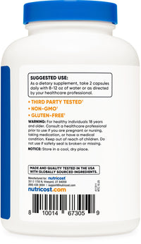 Thumbnail for Nutricost Tribulus Terrestris Extract 1500mg, 240 Capsules - 45% Saponins, 120 Servings, Non-GMO, Gluten Free