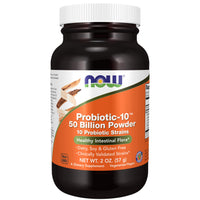 Thumbnail for NOW Supplements, Probiotic-10™ Powder, 50 Billion, with 10 Probiotic Strains, Strain Verified, 2-Ounce