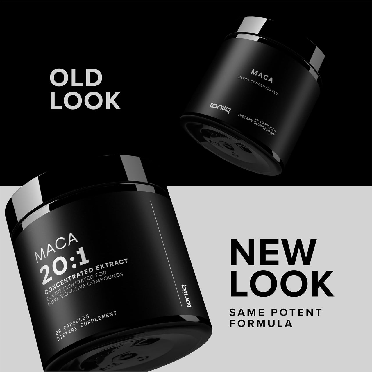 Maca Root - Ultra High Potency 20:1 Extract - Black, Red and Yellow Maca Complex - Single Origin, Wildcrafted & Highly Concentrated - Third-Party Lab Tested - 90 Capsules