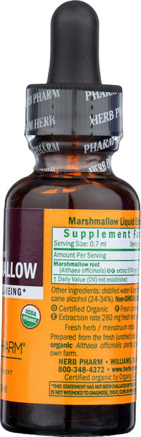 Thumbnail for Herb Pharm Certified Organic Marshmallow Liquid Extract - 1 Ounce