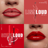 Thumbnail for NYX PROFESSIONAL MAKEUP Line Loud Lip Liner, Longwear and Pigmented Lip Pencil with Jojoba Oil & Vitamin E - Rebel Red (Warm Red)