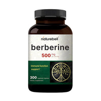 Thumbnail for NatureBell Berberine 500mg - 300 Capsules - 97% Pure Berberine HCl - 5:1 Root Extract of Berberis Aristata - Antioxidant, Alkaloid & Adaptogenic Support*