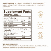 Thumbnail for Solgar Skin, Nails & Hair with Biotin - 60 Tablets - with Vitamin C to Promote Healthy Collagen Production - 30 Servings