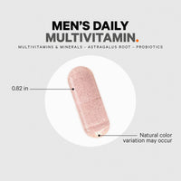 Thumbnail for Codeage Men's Multivitamin - Daily Vitamins for Men with Vitamin A, C, D3, E, B12, Magnesium, Zinc, Iron, Chromium, Probiotics, Astragalus & More - 1 Capsule Per Serving - 30 Capsules