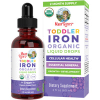 Thumbnail for MaryRuth's Iron Supplement for Toddlers | Liquid Iron Supplement for Children Ages 1-3 | Iron Supplement for Iron Deficiency | Ferrochel | Sugar Free | Vegan | Non-GMO | Gluten Free | 2 Fl Oz