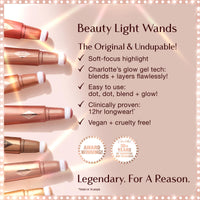 Thumbnail for Charlotte Tilbury Glowgasm Beauty Light Wand Liquid Highlighter Makeup - Soft-Focus Pink Highlighter & Blush for Cheeks - Pearlescent, Weightless Radiant Finish - Pinkgasm