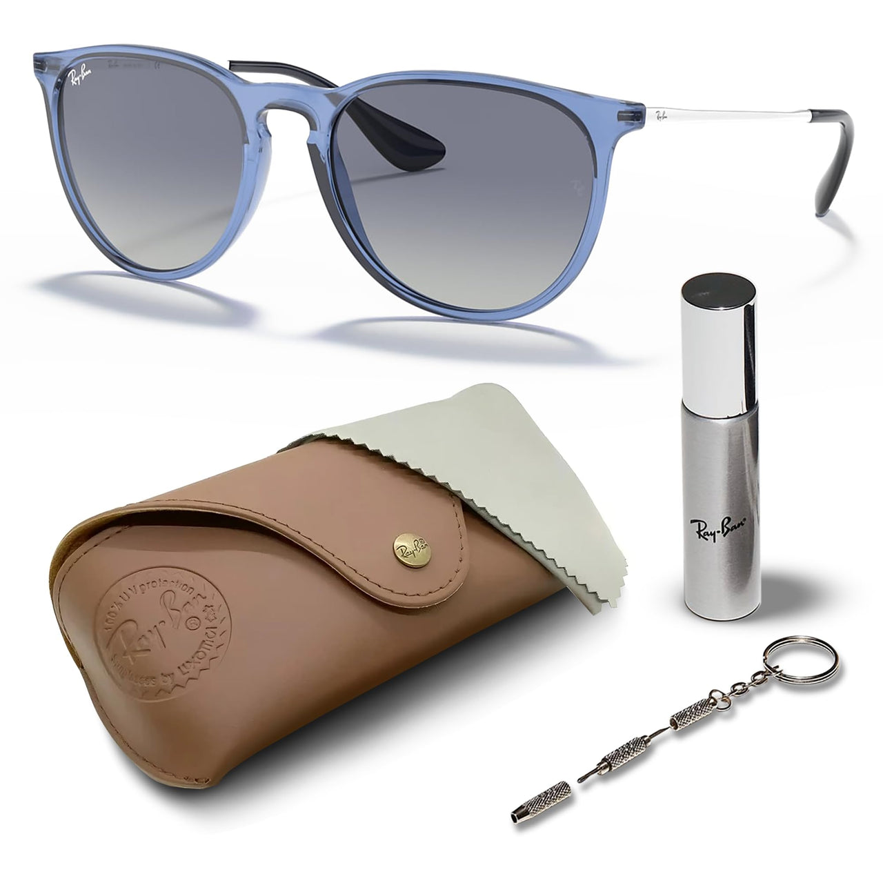 Ray-Ban RB4171 Erika Classic Phantos Shape Sunglasses for Men and Women- Timeless Classic Sun Glasses with Modern Elegance - Premium UV Protection - Designer Men's and Women's Sunglasses