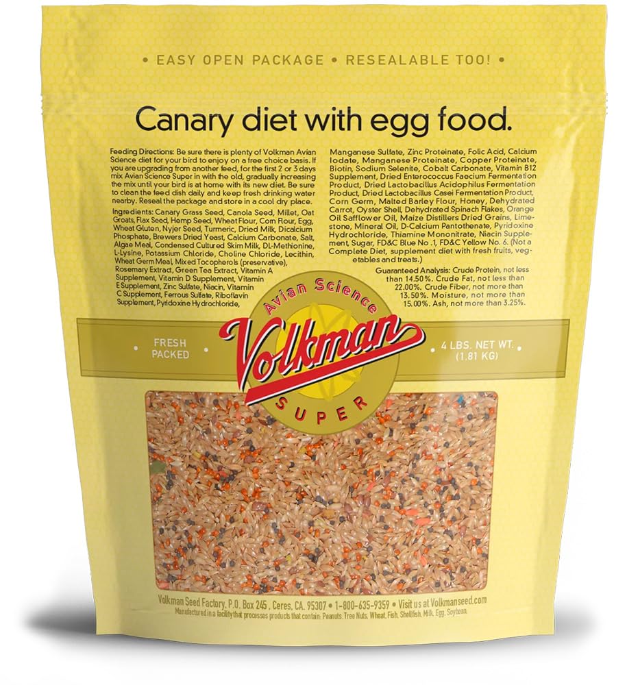 Volkman Avian Science Super Canary Bird Seed 4 Lb